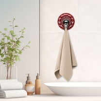 Suction Cup Hooks Heavy Duty Hooks for Hanging Small Shower Suction Hooks Vintage Corrugated Strong Suction Cup Hook Without Punching Traceless Vacuum Adhesive Wall Towel Hanger Hook