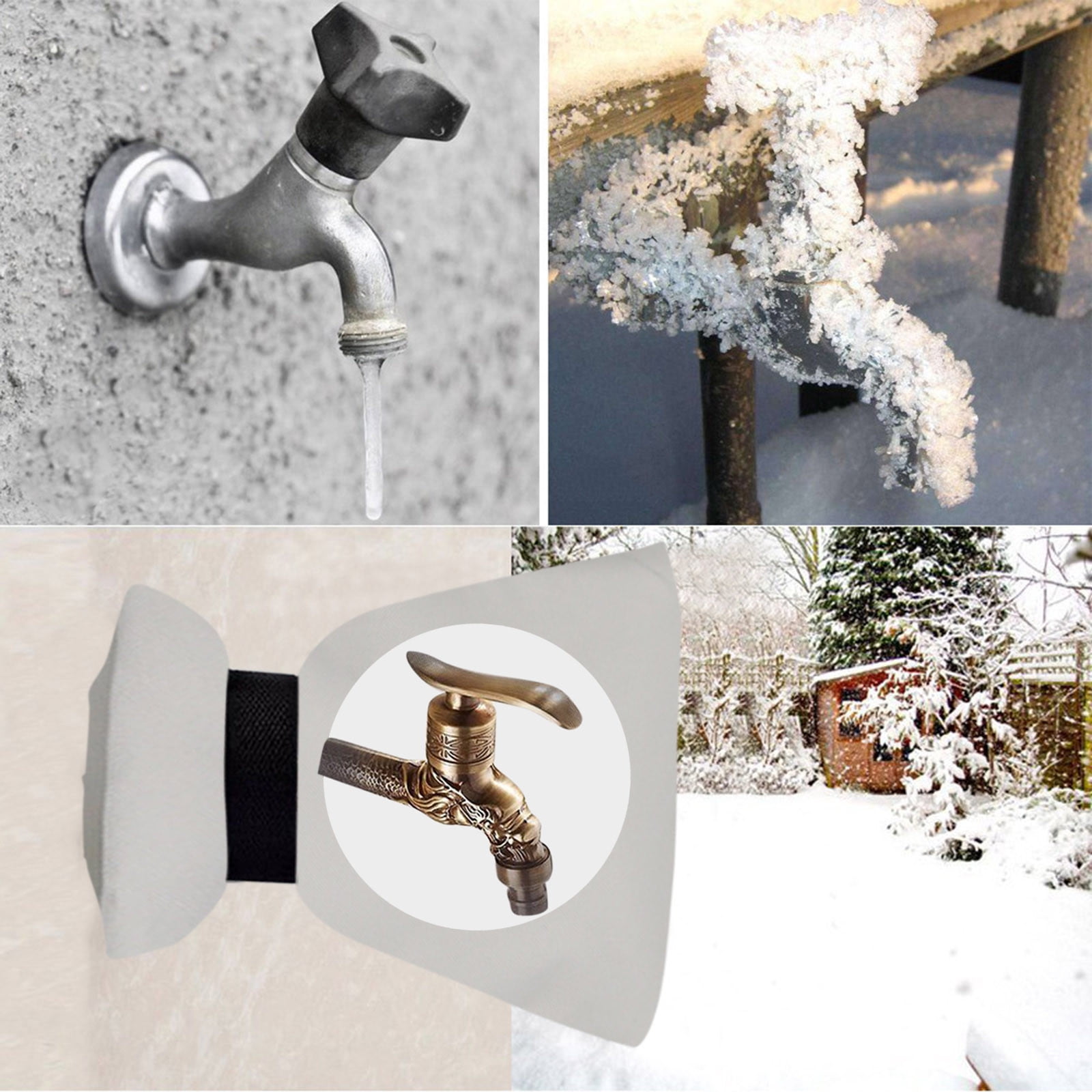 LTG Water Tap Protect Freezing Faucet Cover Winter Garden Taps Outside Insulated 