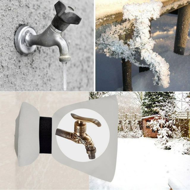 Discount Qaailabf 3PC Faucet Cover Faucet Freezing Protection For Faucet Outdoor Faucet Socks