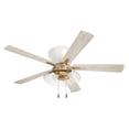 thumbnail image 4 of IST52WSB5 Craftmade Lighting Insight - 5 Blade Flush Ceiling Fan with Light Kit In Contemporary Style-12.28 Inches Tall and 52 Inches Wide-White/Satin, 4 of 13