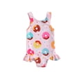 thumbnail image 2 of goowrom Barboteuse Sans Manches Imprimée Crabe/Beigne pour Petites Filles, 2 of 9