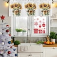 thumbnail image 5 of Summer Floral Curtain Valances for Windows, Kitchen Valance Window Treatments Panel 2 Pack, Vintage Spring Watercolor Sunflowers Bow Vase Rod Pocket Short Curtains for Bathroom Bedroom 42 x 12 Inch, 5 of 8