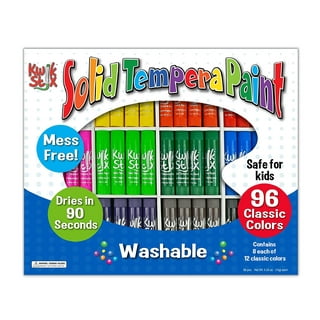 Lartique Tempera Paint Set, 24 Color Washable Paint for Kids in 2 Ounce  Bottles, Made in USA