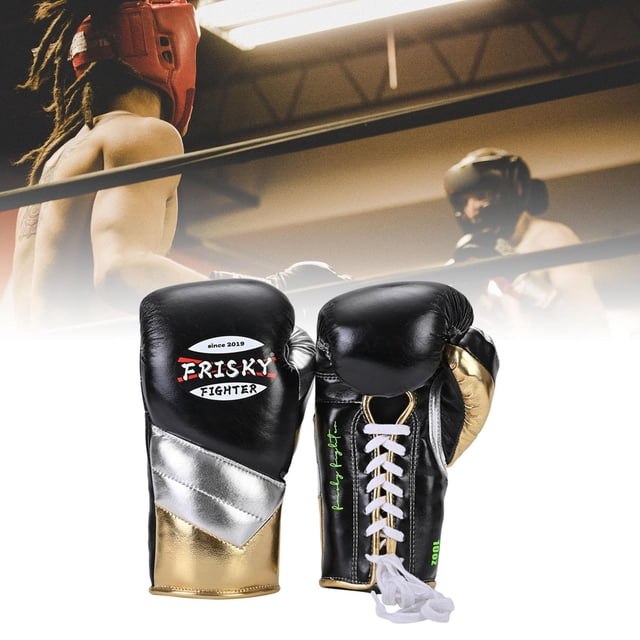Guantes de boxeo Colamx 10oz Entrenamiento Muay Thai MMA Grappling Negro