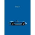 thumbnail image 2 of Rogan, Mark 25x32 White Modern Wood Framed Museum Art Print Titled - Corvette Stingray Blue, 2 of 4