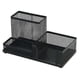 thumbnail image 1 of Metal Mesh Desk Organizer with Pen Holder, Pen Stand, Black Metal Desk Storage, 1 of 5