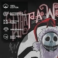 thumbnail image 4 of Men's The Nightmare Before Christmas Jack Skellington Santa Graphic Tee Black Medium, 4 of 10