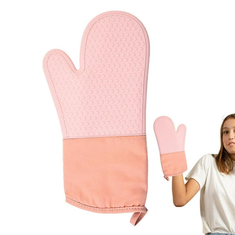 Silicone Oven Mitts, Cute Rabbit Pattern Mitts, Heat Resistant Mitts,  Microwave Oven Baking Insulation Gloves, Non-slip Grip Surfaces Gloves,  Kitchen Supplies - Temu