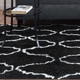 thumbnail image 5 of Trellis Handwoven Shag Indoor Area Rug by Blue Nile Nills - 5' x 8', Black/Silver, 5 of 5
