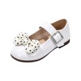 thumbnail image 2 of Willtoo Women's Dress Shoes Mary Jane Polka Dot Bow Ballet Flats Adjustable Buckle Strap Round Toe Non Slip Flat Shoes Party Wedding School Shoes, 2 of 5