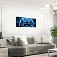 thumbnail image 4 of Erosebridal Gamer 3 Piece Canvas Wall Art for Living Room Bedroom 12"x16"x3pcs Gaming Office Wall Decorations Artwork Posters Modern Game Console Controller Bathroom Decor Blue Black, 4 of 5