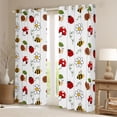 Red Rose Bug Erosebridal Bug Ladybug Curtains and Drapes Pack of 2 (52x63 Each ...