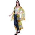 thumbnail image 3 of Moomaya Viscose Georgette Printed Long Shrug Slit Sleeves Cardigans For Women, 3 of 5