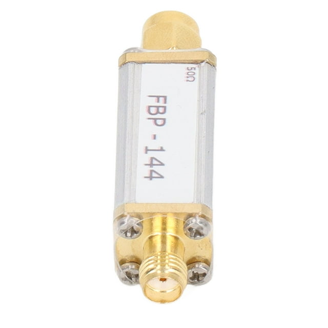 144MHz Bandpass Filter, Compact Size SMA Interface Filter Low Insertion Loss Aluminum Alloy Excellent Selectivity Stability for Helium Miners