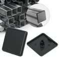 thumbnail image 3 of 50 piezas de la cubierta de la tapa del extremo sujetadores de plástico negro para 2020/3030/4040 estándar de la UE perfiles de aluminio estándar de la UE 4040, 3 of 8