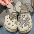 thumbnail image 5 of Bling Shoe Charms Designer Bling Big Butterfly Shoes Accessories for Cute Shoe Decoration Charms Butterfly Flower for Sandals Beach Shoes, 5 of 6