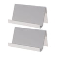 thumbnail image 1 of MasteelfCA 2pcs Stainless Steel Clips Multifunction Business Holder Practical Note Clamp Memo Clip (Silver), 1 of 8