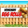 thumbnail image 1 of Homemade Egg Rolls 13 oz Vinyl Banner With Metal Grommets, 1 of 4