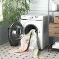 thumbnail image 3 of Safavieh Door And Kitchen Mat Dayna Floral Polyester Machine Washable Area Rug, Pink/Green, 3' x 5', 3 of 12