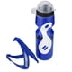 thumbnail image 1 of Botella de agua de 650 ml con soporte para portabidón para bicicletas de montaña (azul), 1 of 13