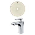 thumbnail image 1 of 16-in. W Round Bathroom Undermount Sink Set In Biscuit - Chrome Hardware AI-22856, 1 of 7