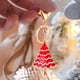 thumbnail image 1 of Christmas Small Tag Pendant Metal Father Christmas Keychain Christmas Accessories, 1 of 6