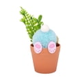 thumbnail image 2 of Fasiaou Easter Bunny Mini Planter Adorable Pot With Tray Easter Decorations For Home Easter Table Decor Spring Home Accents Easter Basket Stuffers, 2 of 6