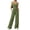 272#Army Green, variant on Jumpsuits for Women Sleeveless Spaghetti Strap Womens Jumpsuit One Piece Wide Leg Summer Romper With Pockets 2026 Pink L