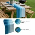 thumbnail image 5 of Sky Blue Ombre Table Runner - 70 Inch Long, Kitchen Dining Table Runner Dresser Scarves, Modern Abstract Art Ocean Oil Painting Farmhouse Decor for Coffee Tables Wedding Party Banquet, 5 of 8