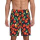 thumbnail image 1 of Balery Tomatoes Pantalones cortos de pijama de punto de algodón para hombre con cinturilla y bolsillos-3X-Large, 1 of 6