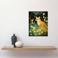 thumbnail image 2 of Fox Dream Floral Yellow Oil Painting Orange White Dreamscape of Lily Flowers in Spring Unframed Wall Art Print Poster Home Decor Premium, 2 of 5