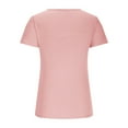 thumbnail image 7 of Ltctricy T Shirts for Women Fashion Summer Short Sleeve Cutout Ribbed Knit Solid Color Slim Basic Tees Going out Tops, 7 of 7