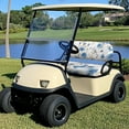 thumbnail image 2 of POLERO Blue Butterfly Daisy Print Golf Cart Seat Protector Easy to Install Ezgo Txt Front and Back Seat Cushion Cover for Golf Cart Decorations All Seasons, 2 of 8