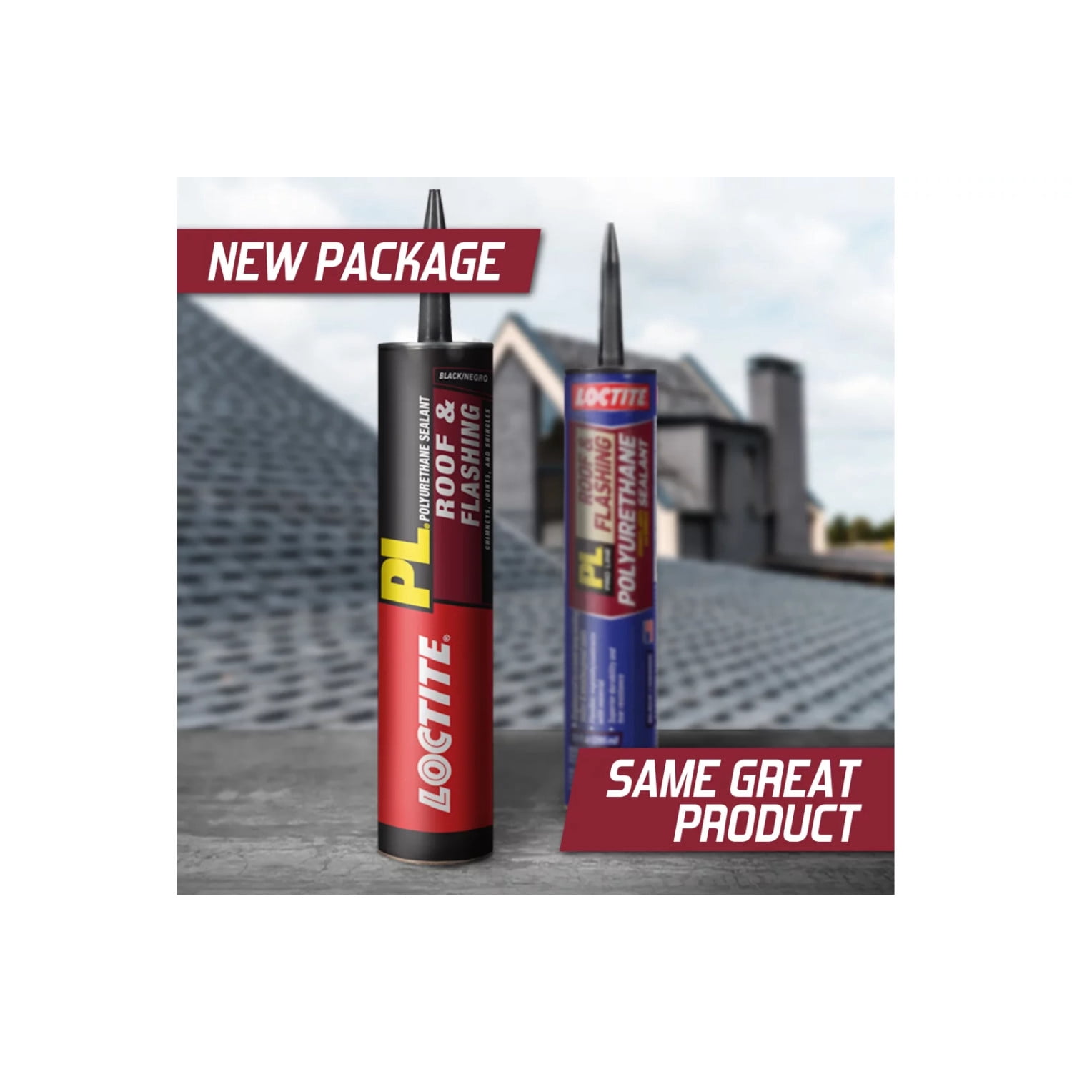 (2 pack) Loctite Pl Polyurethane Sealant Roof and Flashing, Pack of 1, Black 10 fl oz Cartridge