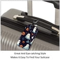thumbnail image 3 of Square 2Pack PU Leather Halloween Ghost Cruise Luggage Tag with Privacy Cover and Name ID Tag for Travel Handbags Backpacks Luggage Tags, 3 of 6