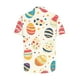 thumbnail image 3 of Blusas y camisas de manga corta con cuello en V Camisa estampada de Pascua para hombre Camisa abotonada Top de poliéster para hombre, 3 of 4