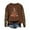 Brown, variant on Christmas Cardigan Sweaters for Women Crew Neck Tree Printed Fashion Long Sleeve Gifts for Women,Light Blue,M