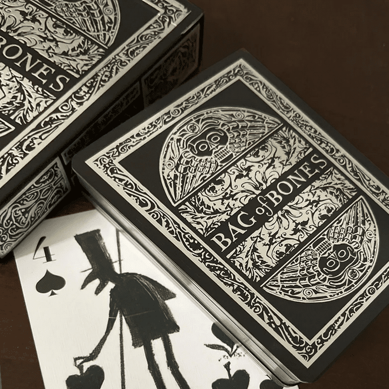 Bag of Bones Playing Cards - Premium Silver Edition by Artiphany John Littleboy