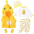 thumbnail image 3 of AmaMary Baby Doll Clothes Set with Yellow Duck Outfit, Jacket, Pants, Socks & Shirt - Gift for Girls & Boys, 3 of 5
