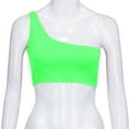 thumbnail image 4 of outfmvch crop tops for women ladies single shoulder crop sport bra slim camis tank vest womens tops tank top for women crop tops green, 4 of 9
