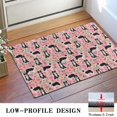 thumbnail image 3 of Pink Border Collie Dog and Flower Floral Door Rugs,Washable Non Slip Door Mats Indoor,Decorative Door Mats,Entry Mat Indoor for Entrance,Bedroom,Kitchen,Bathroom,16"x24", 3 of 6