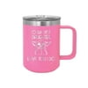 Yo-Da Best Daughter Love You I Do - Engraved Coffee Mug with Handle Cup Unique Funny Birthday Gift Graduation Gifts for Women Daughter Offspring Girl Star Wars Yoda (15 oz Mug, Pink)