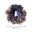 thumbnail image 3 of 16Inch Patriotic Wreath Burlap, 4th of July Wreath Burlap Stripe and Stars Burlap Wreath for Front Door, Handcrafted Memorial Day American Flag Wreath for Indoor Outdoor, 3 of 8