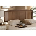 thumbnail image 4 of Baxton Studio Marieke Mid-Century Modern Ash Wanut Finished Wood and Synthetic Rattan Full Size Headboard,Wholesale, 4 of 7
