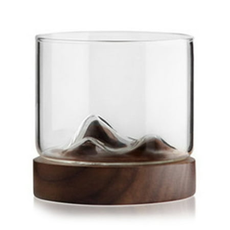 

Whiskey Glass Beer Glass Wine Water Tea Cup Whiskey Glasses Set Bar Drinkware Accessories Black Walnut