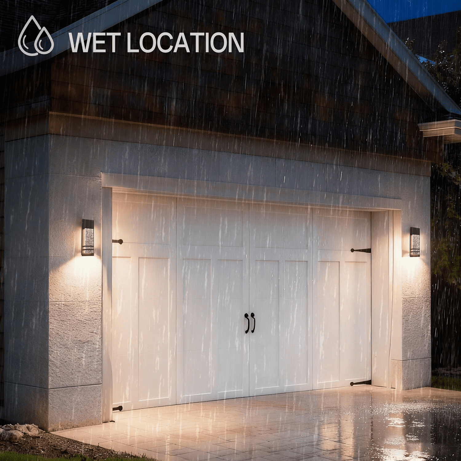 Cedar Hill LED Outdoor Wall Light 470 Lumen, Exterior Wall Sconces Porch Light for Doorway Garden Hallway Patio Living Room