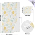 thumbnail image 3 of Leaves & Flowers Towels Highly Absorbent Cotton Towels 2 Pack, Premium Spa & Hotel Quality Quick Dry Towel Set,54" x 27", 3 of 7