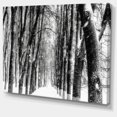 thumbnail image 2 of Forêt Enneigée Noir et Blanc - Art Moderne sur Toile, 2 of 4