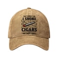 thumbnail image 2 of Sombrero Gorra de béisbol ajustable para hombre y mujer,clásica,de perfil bajo y sin estructura,con diseño de color liso lavado (caqui,1 pieza). Rkxzt, 2 of 9