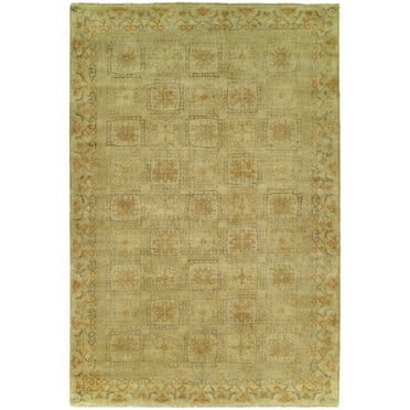 Kalaty Antalya Area Rug AT-388 Ivyivy Rings Bulbs 6' x 9' Rectangle